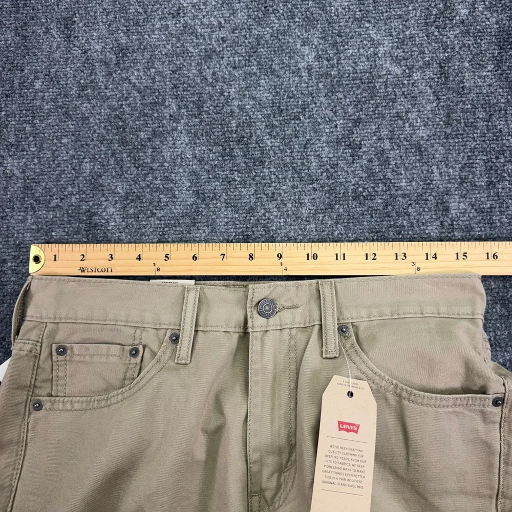 Levis Jeans Mens 30x32 (Fits 31x31.5) Khaki 514 Straight Regular Cotton